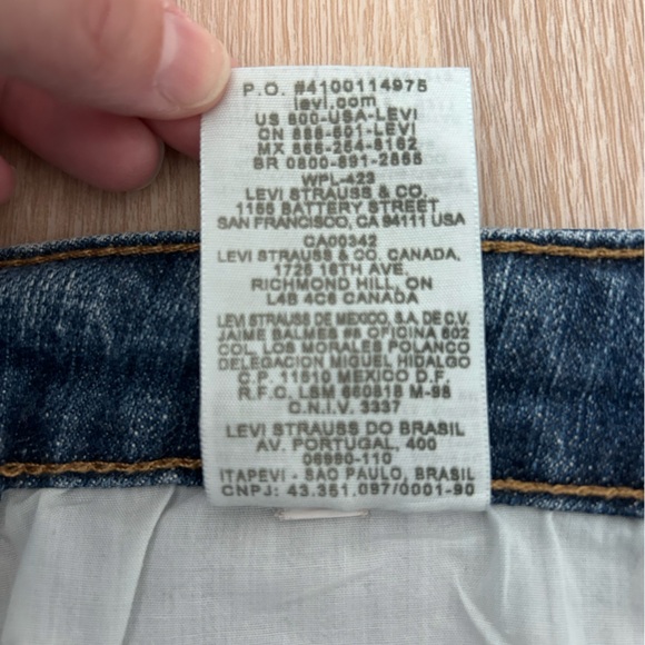 Levis The Original Jean Mid Rise Skinny Medium Wash 5 Pocket Size 16 Women’s - Picture 9 of 9